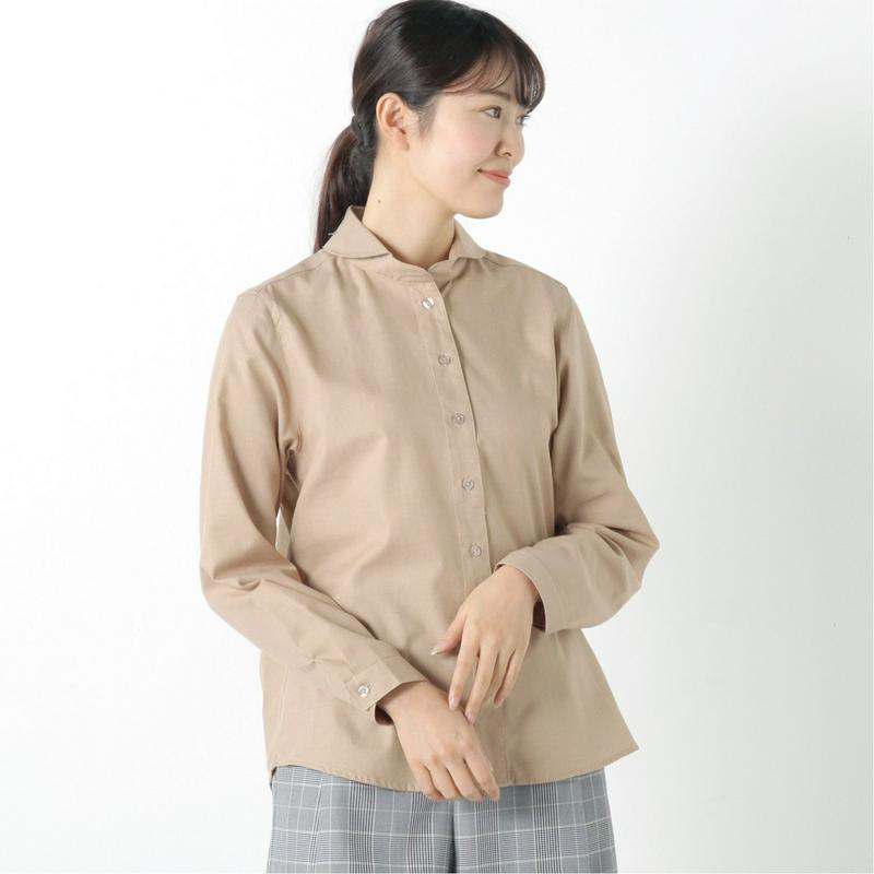 春の花粉対策に　防花粉加工の丸襟シャツ【Ｍ～３Ｌ】