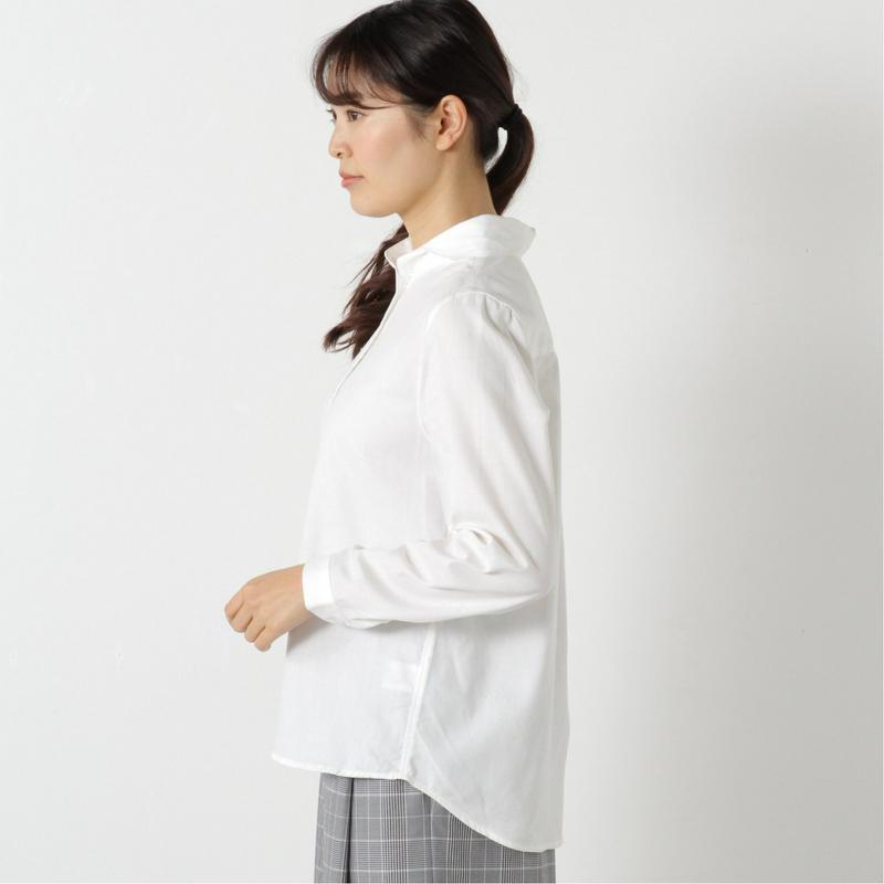 春の花粉対策に　防花粉加工の丸襟シャツ【Ｍ～３Ｌ】