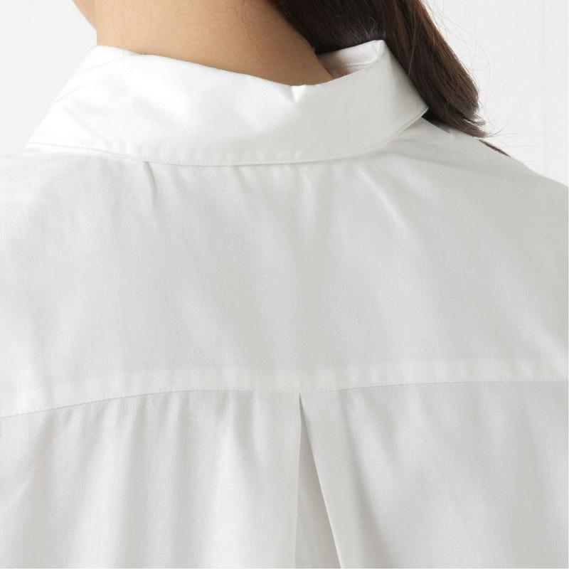 春の花粉対策に　防花粉加工の丸襟シャツ【Ｍ～３Ｌ】