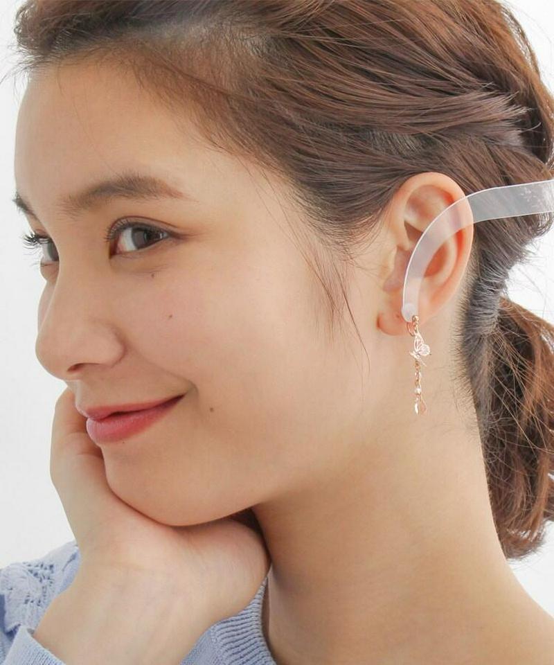 蝶さがりセットノンホールピアス（イヤリング）