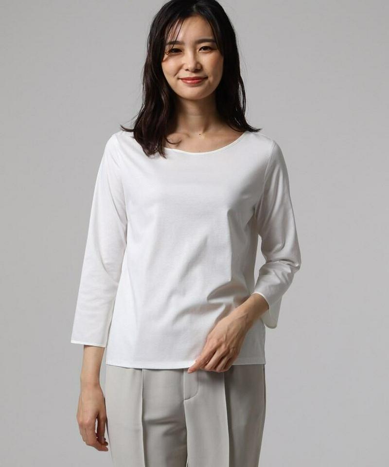 【洗える】トリアセテート切り替えコットンプルオーバー
