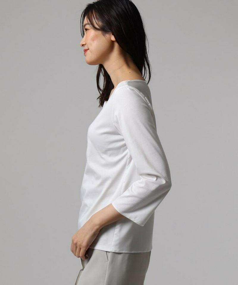 【洗える】トリアセテート切り替えコットンプルオーバー