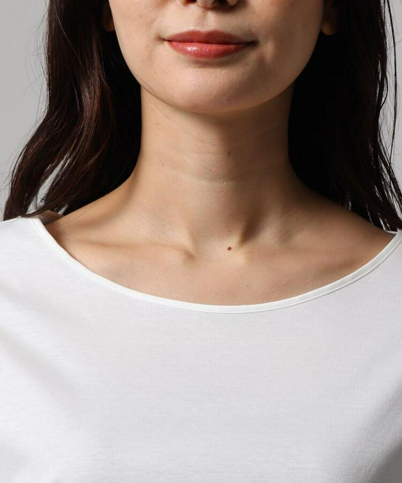 【洗える】トリアセテート切り替えコットンプルオーバー