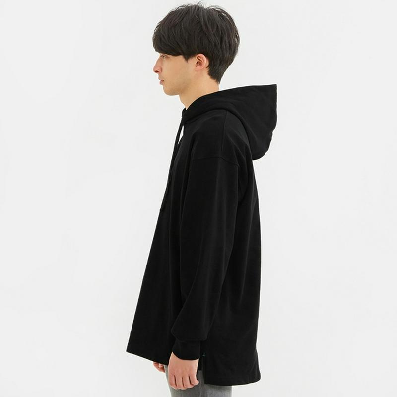 ロングスウェットプルパーカ(長袖)
