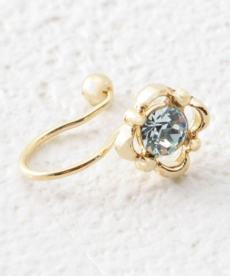 グラデ風花セットノンホールピアス（イヤリング）