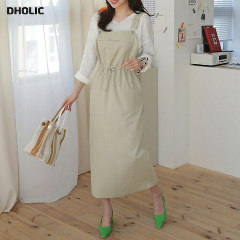 ドロストサスペンダーワンピース・全3色・t61104 レディース【ops】【ワンピース ロング ロングワンピース サスペンダー 