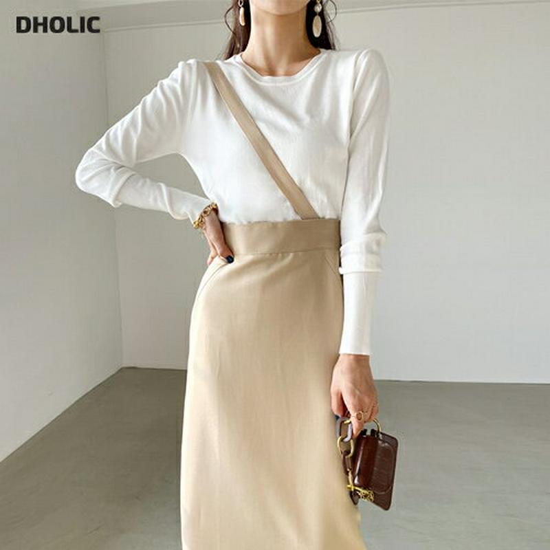 2WAYスリットワンピース・全3色・t54898 レディース 【ops】【ワンピース ロング丈 ロング スリット ワンショルダー