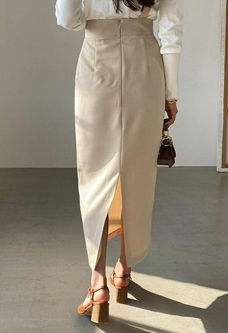 2WAYスリットワンピース・全3色・t54898 レディース 【ops】【ワンピース ロング丈 ロング スリット ワンショルダー