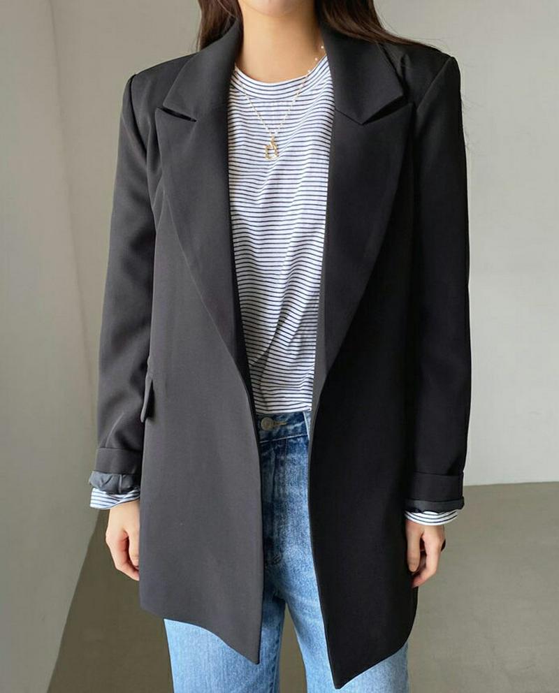ベルト付ジャケット・全3色・t54895 レディース 【jk】【ジャケット アウター ゆったり 長袖 テーラードジャケット 無地
