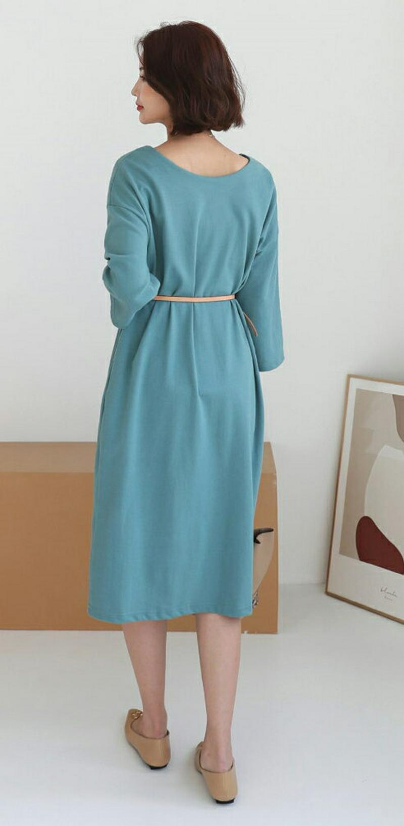 2WAYルーズワンピース・全4色・b61078 レディース【ops】【ワンピース ロング ロングワンピース 2way ゆったり 