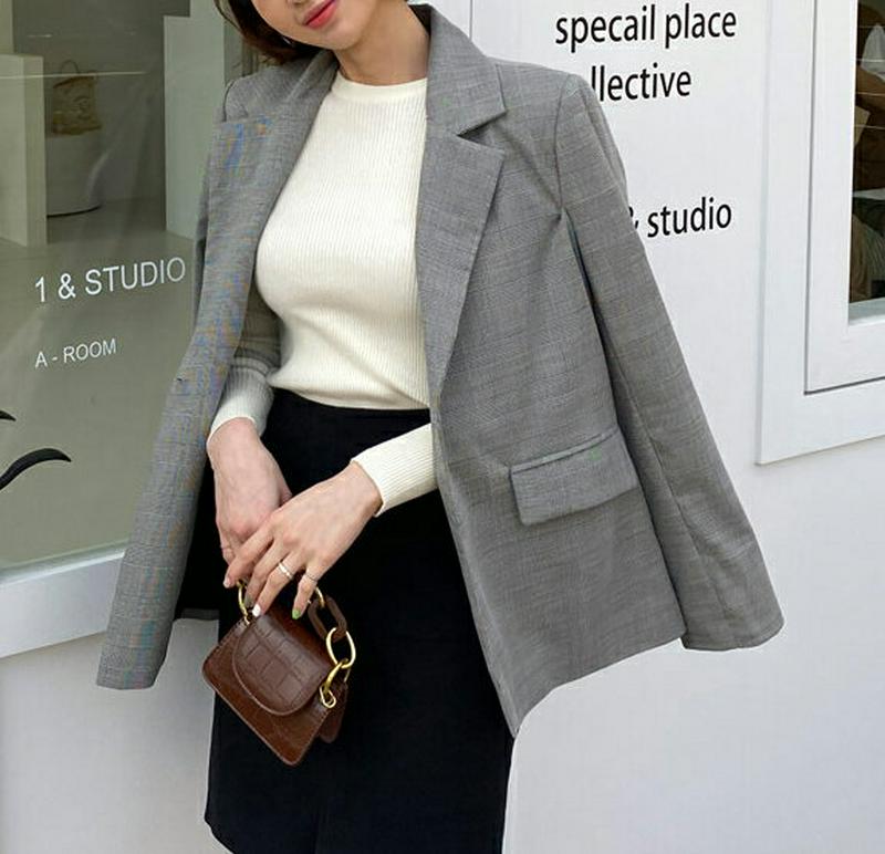 チェックミドルジャケット・全2色・t57881 レディース 【jk】【ジャケット アウター テーラードジャケット チェック 長袖