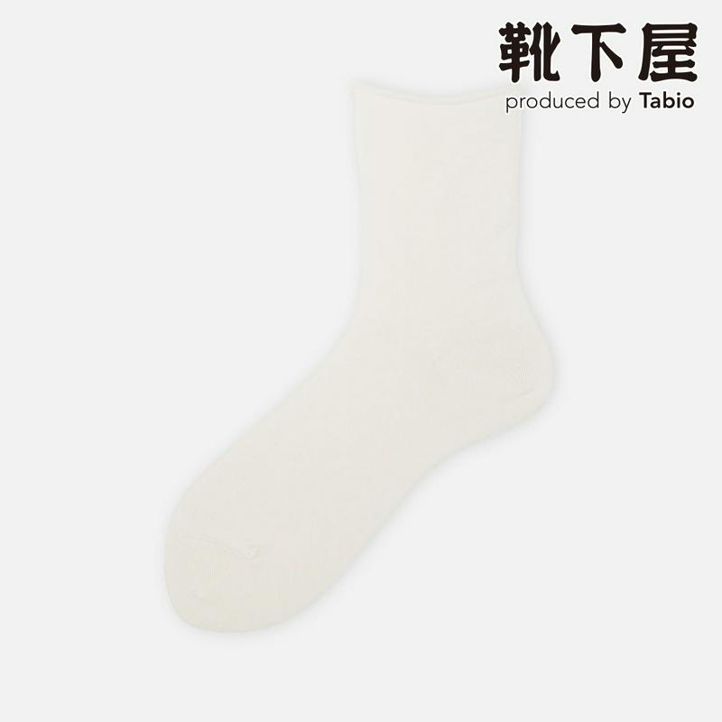 【全品送料無料～6/26 09:59迄】【あす楽】【公式 Tabio】 NEW綿ロールショートソックス / 靴下屋 靴下 タビオ くるぶし上 くつ下 ショート レディース 黒 日本製