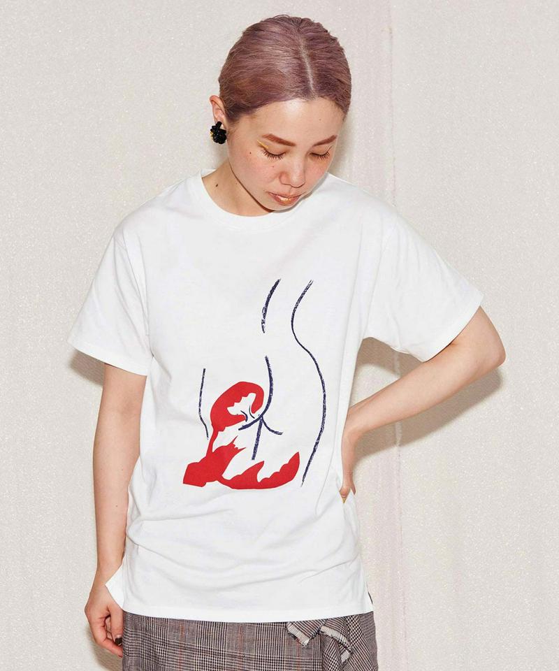 ○CLASSIC天竺　お尻ギュッとプリントTシャツ（caph troupe）
