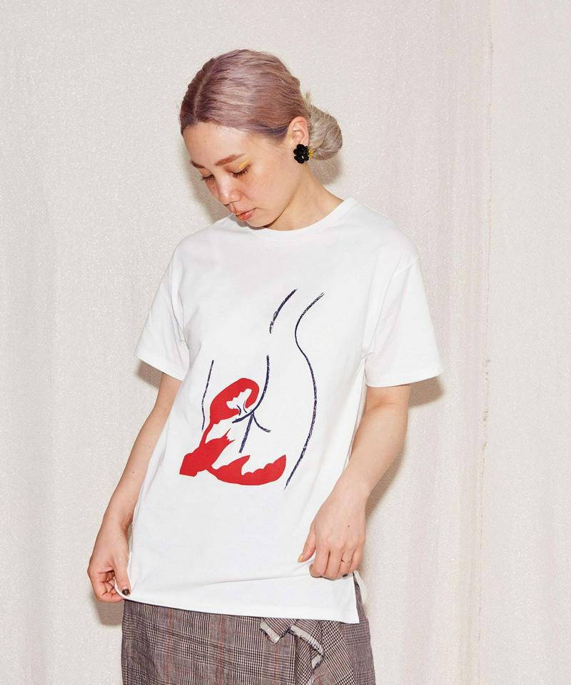 ○CLASSIC天竺　お尻ギュッとプリントTシャツ（caph troupe）