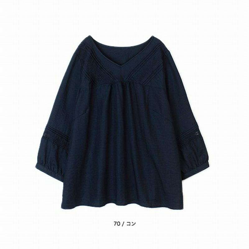 ピンタックレースブラウス【ＬＬ～５Ｌ】