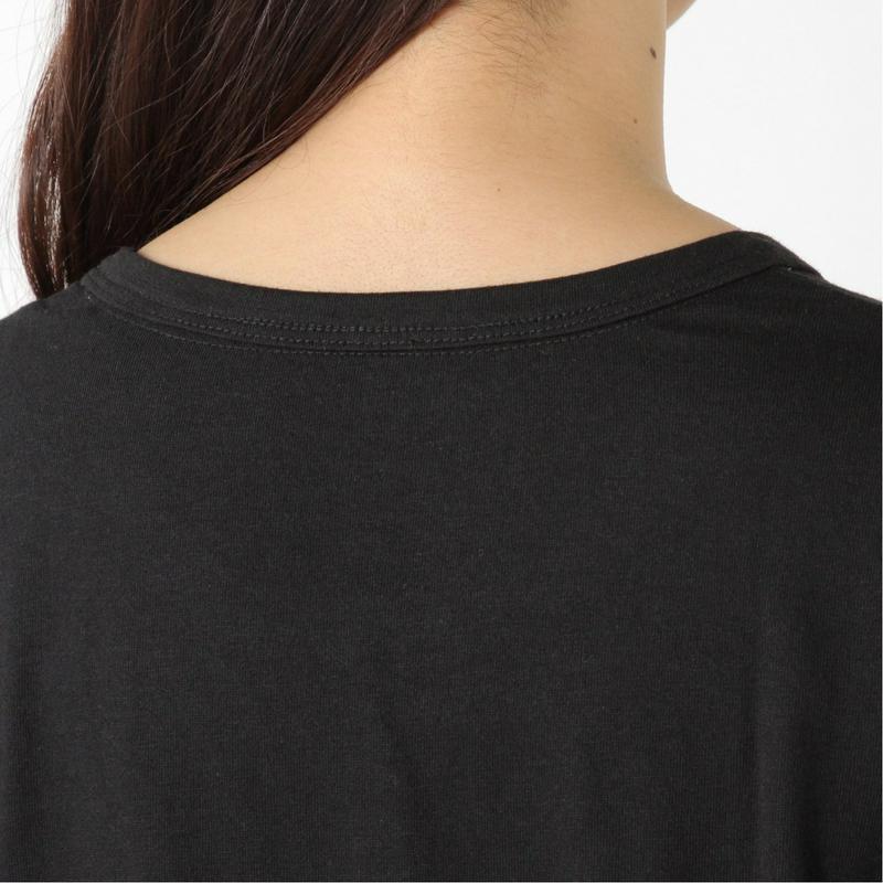 【おうちディズニー】ロゴ７分袖刺繍Ｔシャツ「ミッキー＆フレンズ」【Ｍ～３Ｌ】（ディズニー）