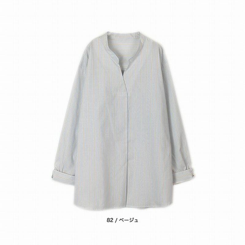イージーケアストライプシャツブラウス【ＬＬ～５Ｌ】