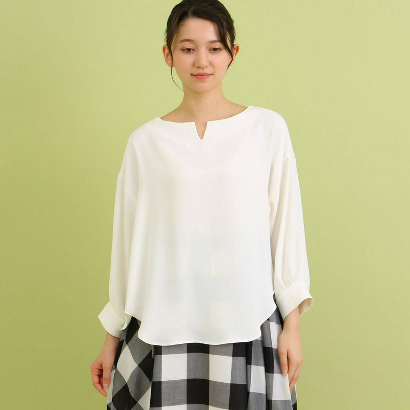 ＲＵＥ　ＤＥＳ　ＣＨＡＴＳ　スキッパーネックブラウス（ａｎａｔｅｌｉｅｒ／アナトリエ）