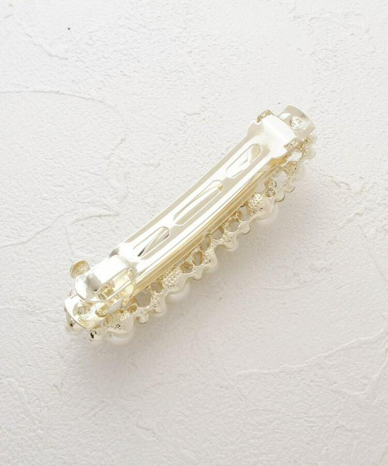 ビジューデザインバレッタ