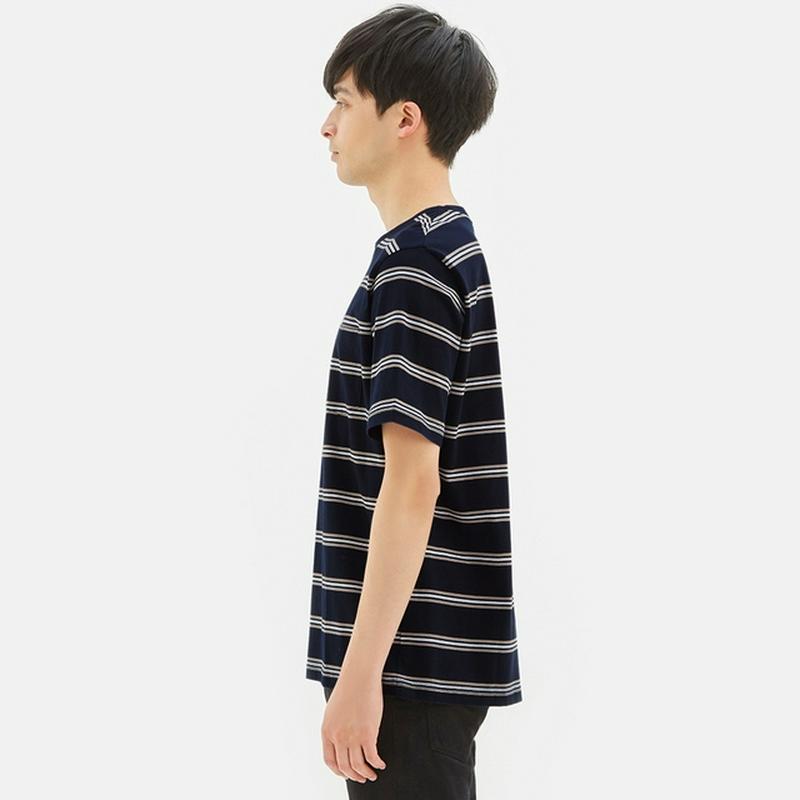 マルチボーダークルーネックT(半袖)