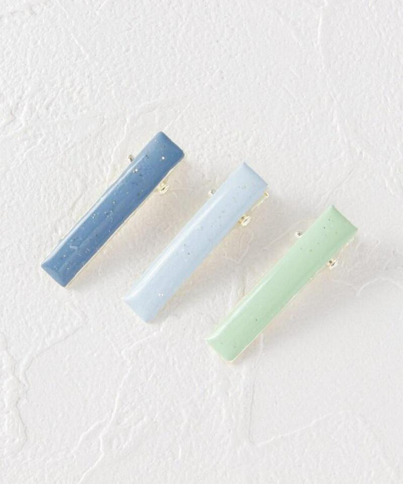 カラーヘアクリップ3点セット