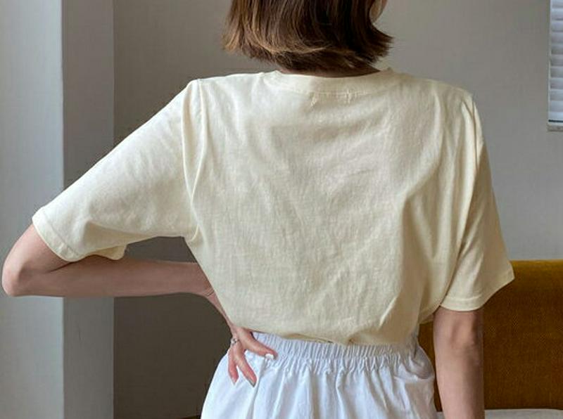 レタリング半袖Tシャツ・全4色・t55423 レディース 【tops】【トップス Tシャツ 半袖 レタリング ゆったり カジュア