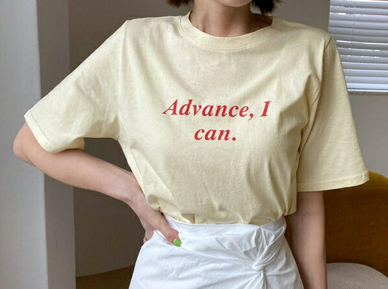 レタリング半袖Tシャツ・全4色・t55423 レディース 【tops】【トップス Tシャツ 半袖 レタリング ゆったり カジュア