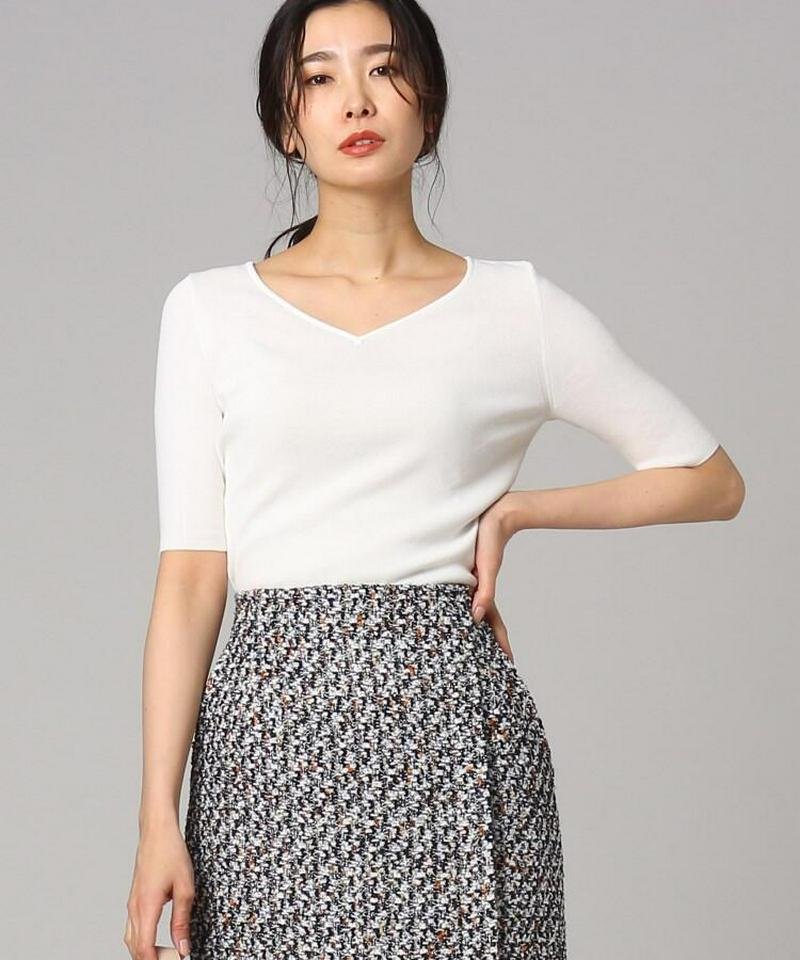 ボイルコットンVネックプルオーバー