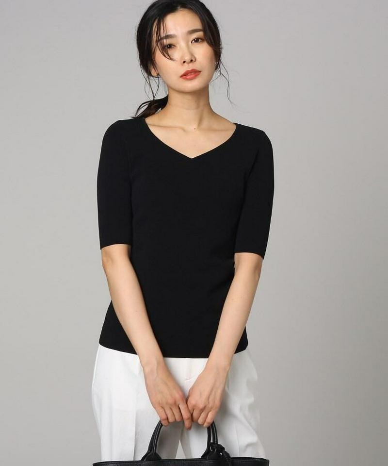 ボイルコットンVネックプルオーバー