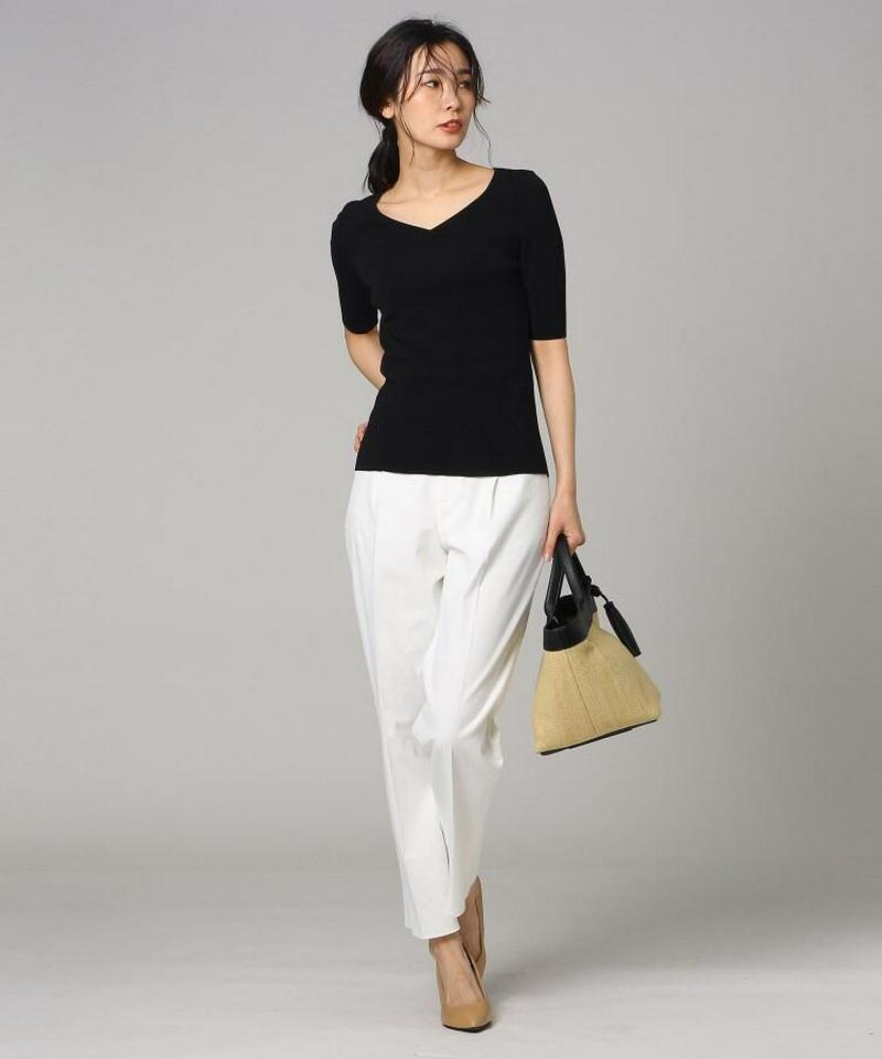 ボイルコットンVネックプルオーバー