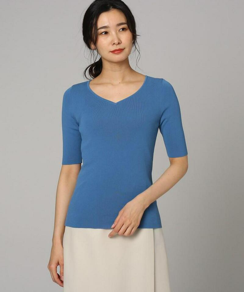 ボイルコットンVネックプルオーバー