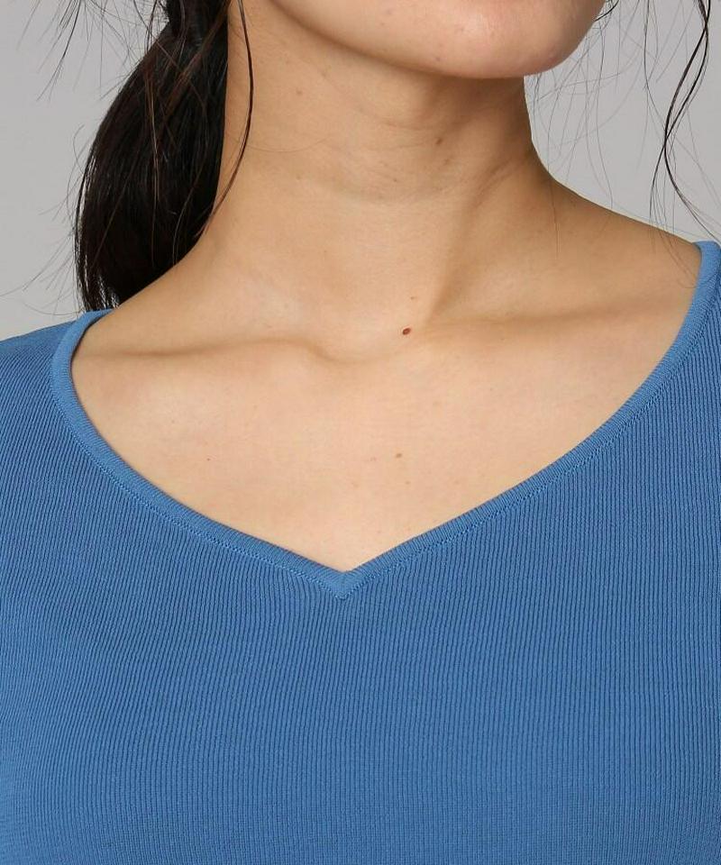 ボイルコットンVネックプルオーバー