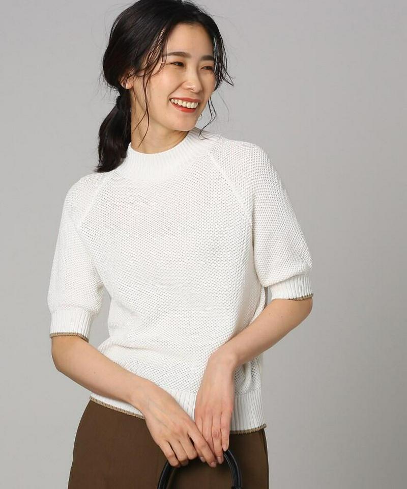 クラッシュアイスコットンハイネックプルオーバー