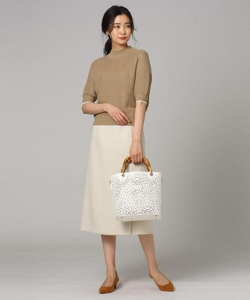 クラッシュアイスコットンハイネックプルオーバー