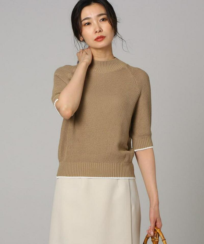 クラッシュアイスコットンハイネックプルオーバー