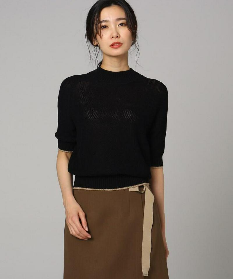 クラッシュアイスコットンハイネックプルオーバー