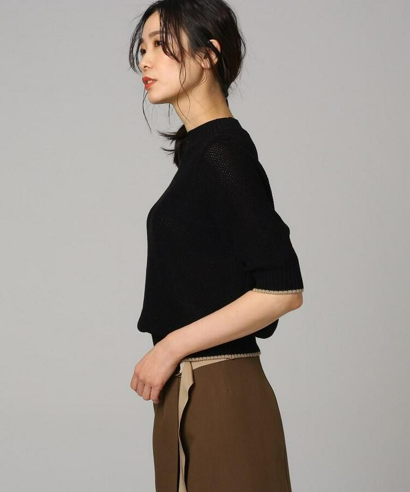 クラッシュアイスコットンハイネックプルオーバー