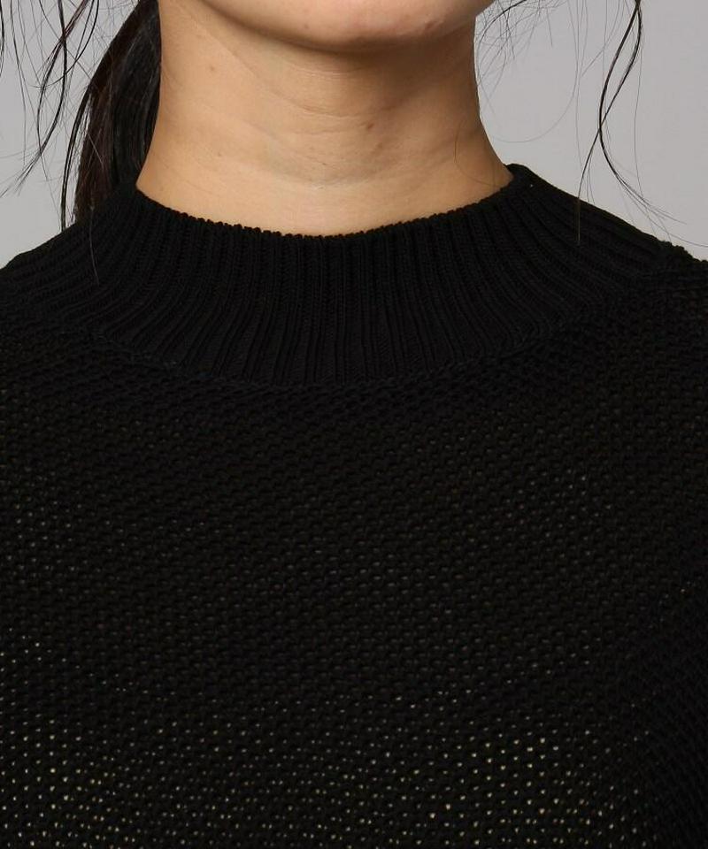 クラッシュアイスコットンハイネックプルオーバー