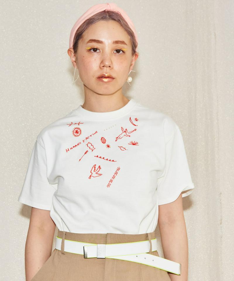 ○PABLO天竺OPNNERコラボ刺繍Tシャツ（caph troupe）