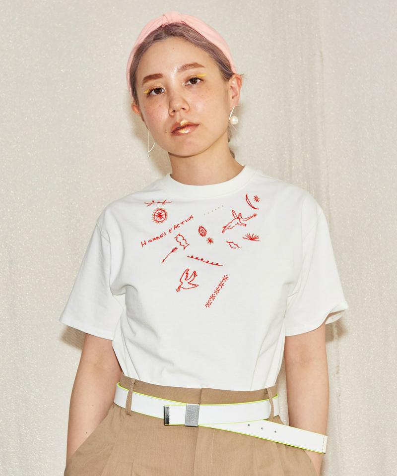 ○PABLO天竺OPNNERコラボ刺繍Tシャツ（caph troupe）