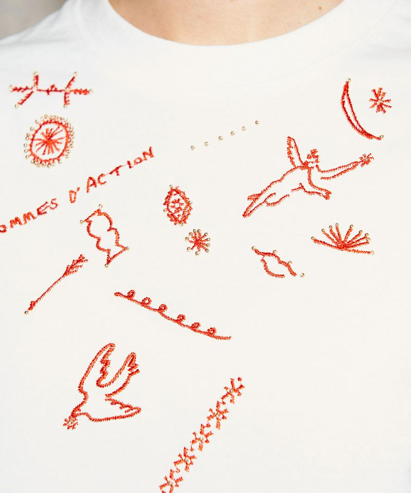 ○PABLO天竺OPNNERコラボ刺繍Tシャツ（caph troupe）
