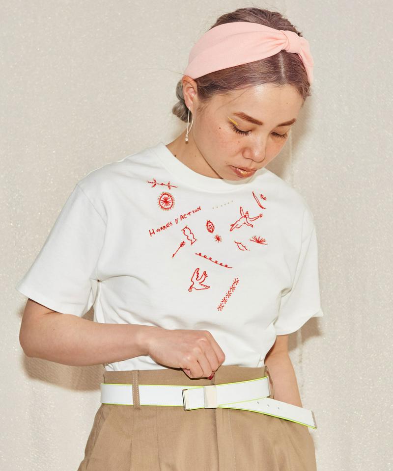 ○PABLO天竺OPNNERコラボ刺繍Tシャツ（caph troupe）