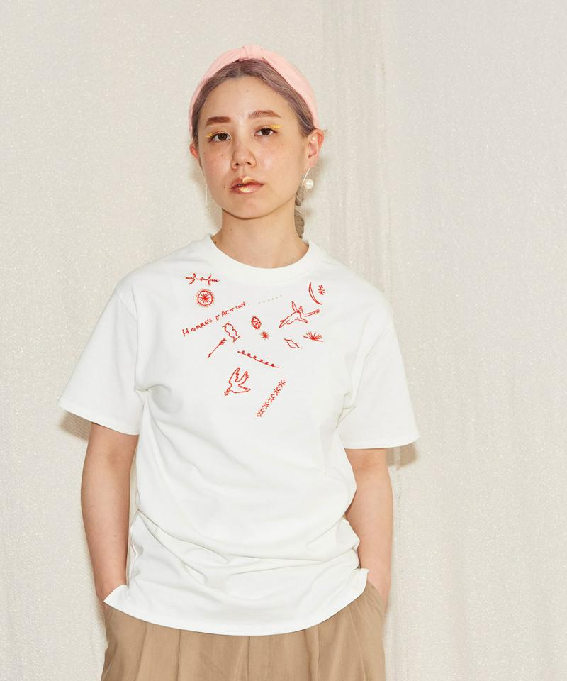 ○PABLO天竺OPNNERコラボ刺繍Tシャツ（caph troupe）