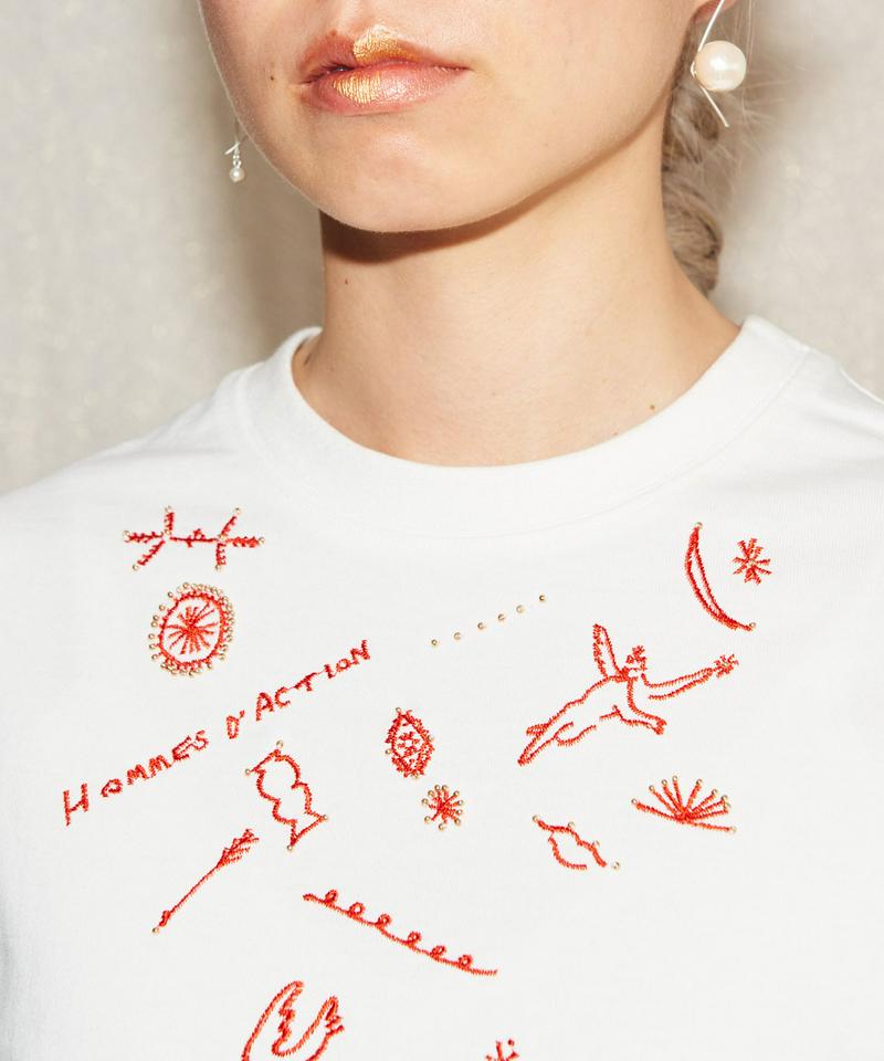 ○PABLO天竺OPNNERコラボ刺繍Tシャツ（caph troupe）