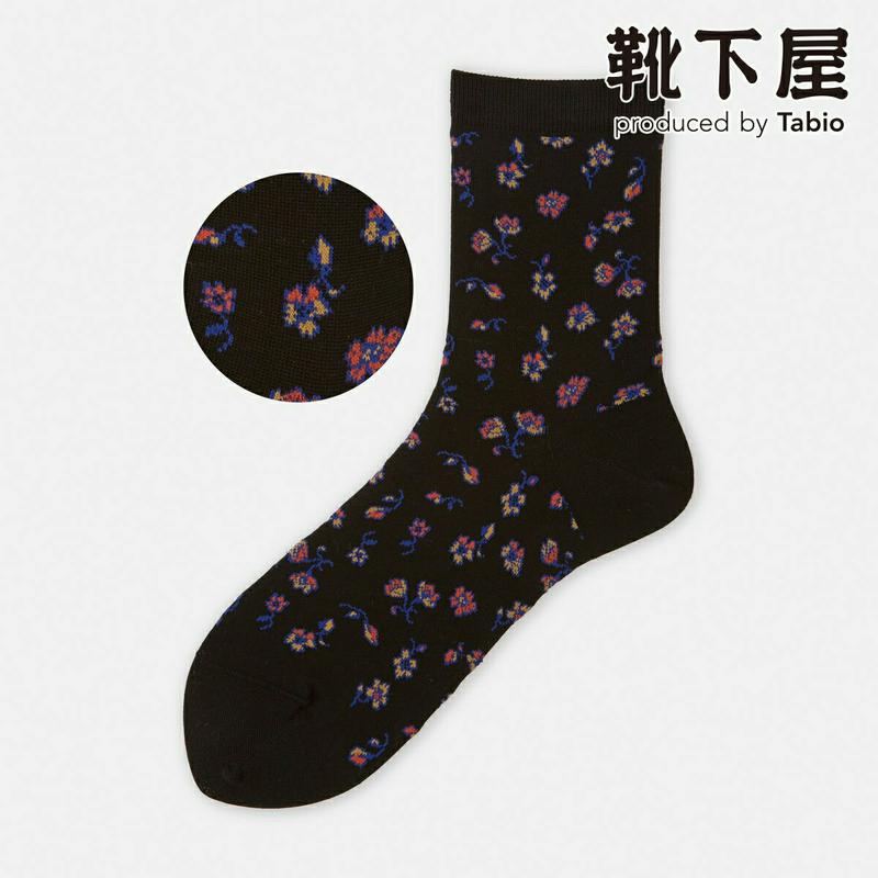 【全品送料無料★〜6/11 23:59迄】【あす楽】【Tabio】 スモールフラワーソックス / 靴下屋 靴下 タビオ くつ下 レディース 日本製