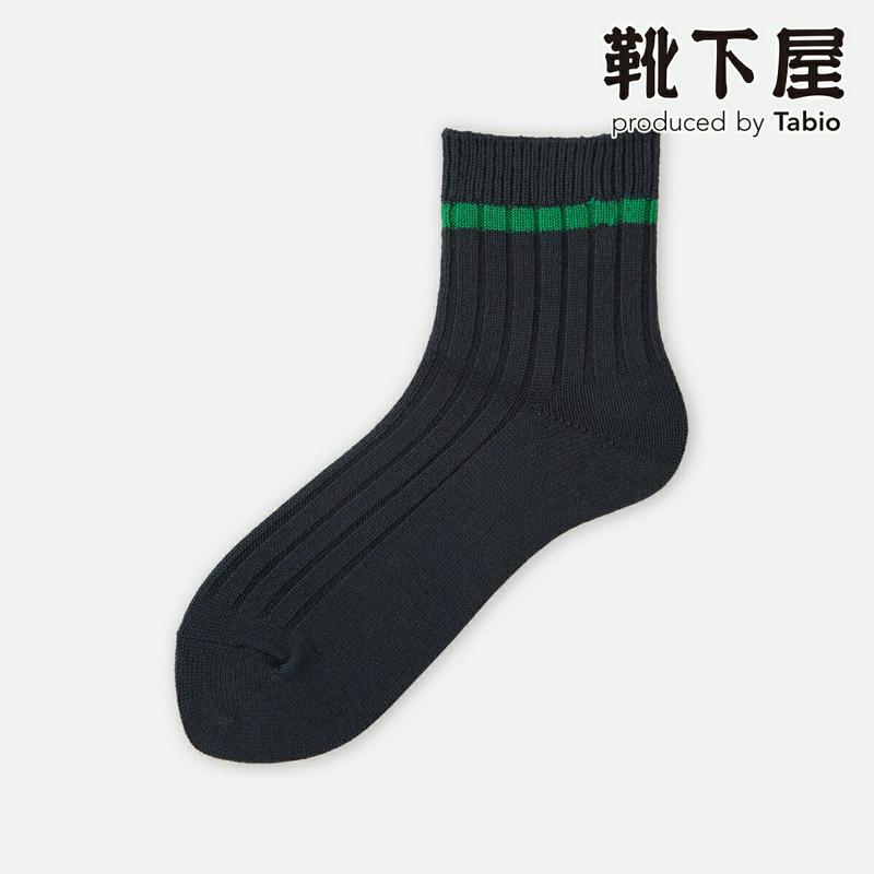 【あす楽】【Tabio】 ラインリブソックス / 靴下屋 靴下 タビオ くつ下 リブソックス レディース 日本製