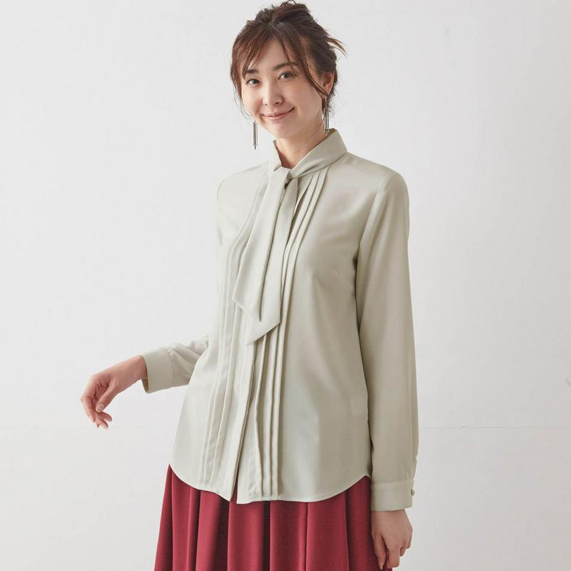 ボウタイブラウス【日本製】