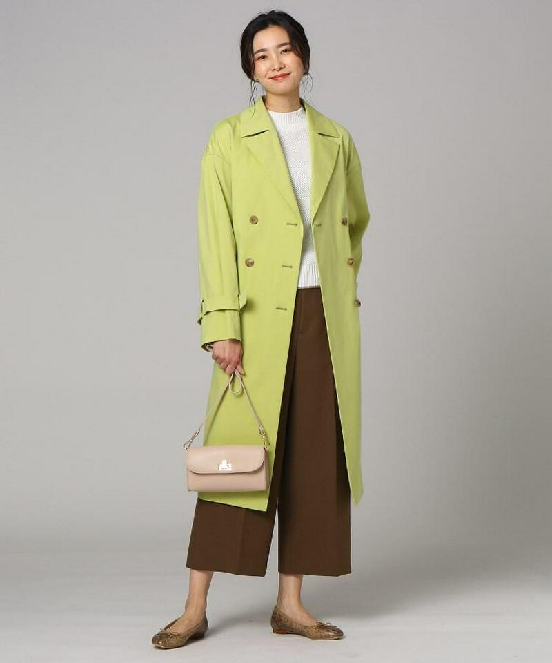 ベルテッドスリーブトレンチコート