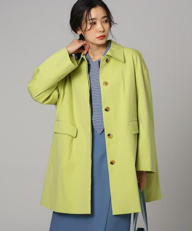 フラップストレッチステンカラーコート