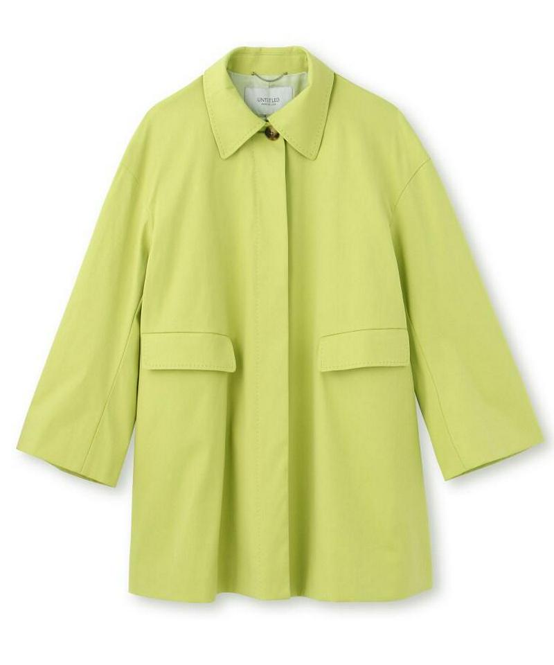 フラップストレッチステンカラーコート